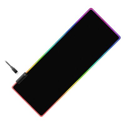 China Factory direct sales esports cafe mouse pad mouse pad dust proof usb color anti-slip pure net colorful light desk mat for sale