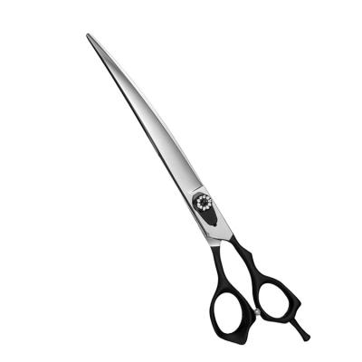 China Stocked Curved Scissors Razorline Curved Dog Grooming Scissors Jewelry Ball Bearing Screw for sale