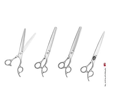 China Razorline NPK101 Stocked Type Japanese Hair Scissors For Pet , Pet Scissors Dog for sale