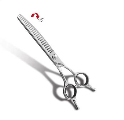 China Stocked Serious Razorline NPK004RGC Dog Grooming Scissors Curved Thinner Small Steel Scissors for sale