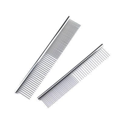 China NPC001 Single Viable Silver Pet Hair Comb Easy And Convenient Pet Hair Grooming Of Pet Hair Dogs Love Comb for sale