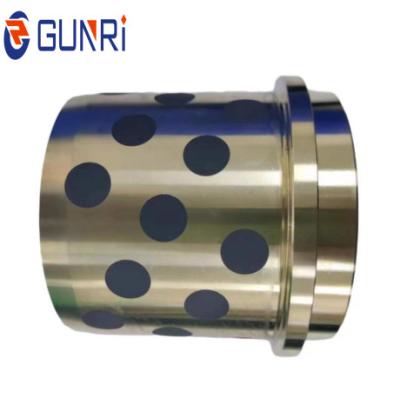 China Long Life High Speed ​​Resistance To Dust Lube Oil Free Slot Bushing Bushes Brass Graphite Sleeve Guide Copper Bronze Bushings for sale