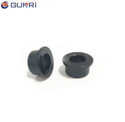 China Self Lubricating GUNRI Precision CNC Turning Metric Reducing Nylon Plastic Service Insulator Flange Bushing for sale