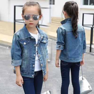 China Anti-wrinkle fashion kids long sleeve jeans clothing tops fashion jacket Malaysia Australian suits lovely girls coats for sale