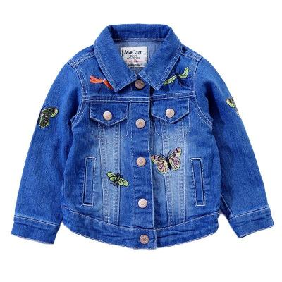 China Anti-wrinkle fashion quality kids denim jacket for tops drop ship winter coats girls Indonesia UK suits clothes African kids for sale