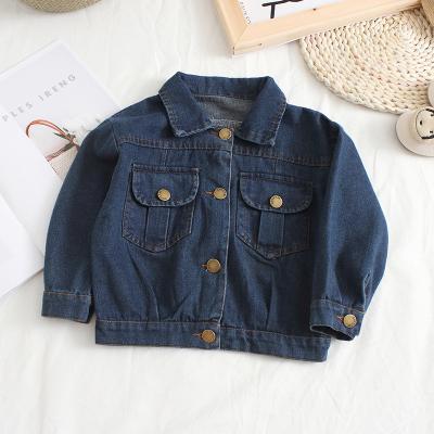 China Anti-wrinkle fashion kids damaged jeans clothes for kids denim jacket factory 2018 wholesale for sale