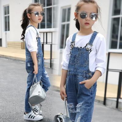 China Indonesia fashion quality kids suspenders trousers breathable dropship buyer breeches BRITISH African denim ripped jeans for sale