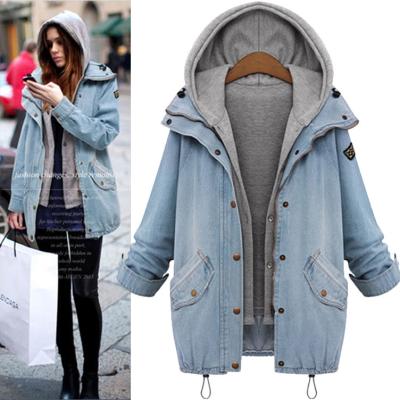 China Winter quality lattice jacket women fashion coat wholesale ladies anti-shrink jeans long for sale