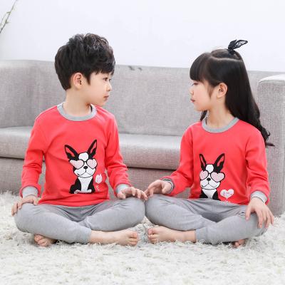 China Custom Boy's Cartoon Children's Pajamas Girl's Pajamas Cartoon Printed Wholesale 18 Inch Doll Christmas Clothes 0-3 Years Old Baby Clothes Set for sale