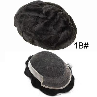 China Wholesale Fine Straight Swiss Lace With PU Around System 100% Remy OCT Indian Hair Men Toupee. rear spares for sale