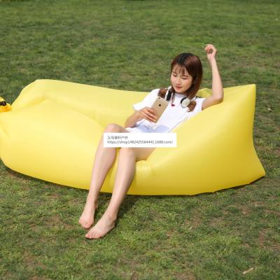 China Custom Foldable Fast Inflatable Inflatable Outdoor Portable Lazy Air Sleep Lounge Sleep Chair Inflatable Sofa for sale