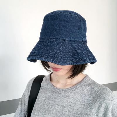 China Autumn And Winter Outings Sun Shade Cowboy Big Waves Japanese Casual Fashionable Women's Wild Shade Bucket Hat Striped for sale