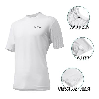 China Hotsale Breathable Active Moisture Wear Wicking Lightweight Breathable Sportswear Plus Size Men's T-shirts for sale