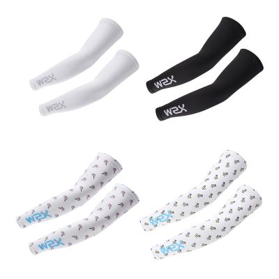 China OEM Breathable Arm Sleeves Recycling Arm Protect Sleeve UV Protection Wear Ice Milk Silk Fabric Elastic Outdoor Arm Sleeves for sale