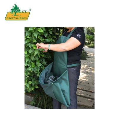 China Wholesale Custom Logo Printed Bartender Eco - Friendly Garden Picking Apron Fruit Harvesting Garden Apron for sale