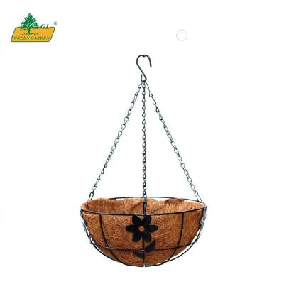 China New-design hot-selling products hot sale to INS for home indoor hanging basket coconut shell hanging basket for sale