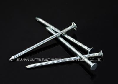 China 5 Inch Galvanized Nails Needle Point Smooth Shank , Electro Galvanised Wire Nails for sale