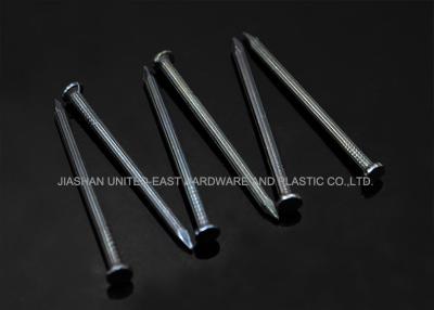 China 4 Inch MM Blue Concrete Wall Nails , Hardened Grooved Shank Steel Concrete Nails for sale