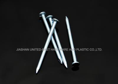 China Smooth Shank 1” X 3.0MM Galvanized Steel Nails Sharp Point Hardened For Building for sale