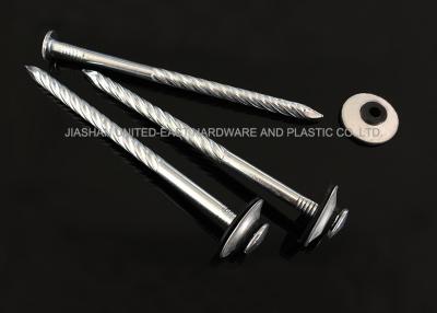 China Electro Galvanized Roofing Nails Combined Washer Corrosion Resistant Needle Point for sale