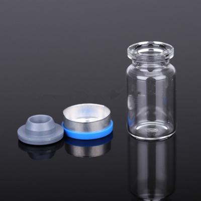 China Hot Selling Pharmaceutical Infusion HY Glass Cosmetic Sterile Vacuum Vials Stopper Rubber With Closures And Frost 5ml 10ml Cap 10ml Size for sale