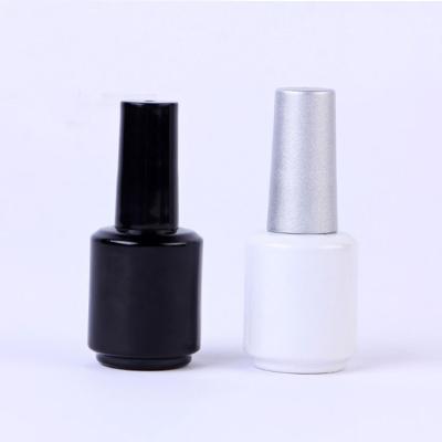 China Cosmetic Nail Polish Oil Use Empty Glass Bottles With Organic Art Printing 15ml Gel Nail Polish Bottle With Screw Cap And Brush for sale