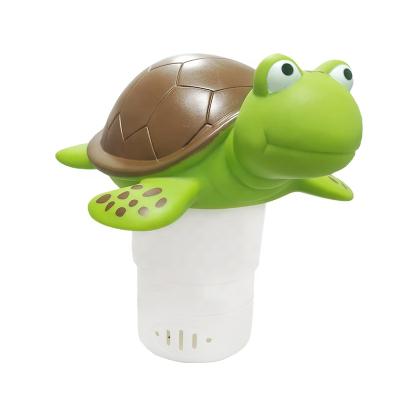 China DAVEY Premium Plastic Animal Floating Pool Chlorine Dispenser Tabs Bromine Holder (Turtle) for Chemical Tablets fits 3