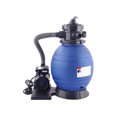 China Pool Top New Professional Portable Pool Valve Sand Filter Combo Filtration With Hair Filter Cleaner for sale