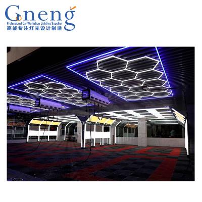 China 2.4m*4.8m Hexagonal led light car showroom luxury high quality lamp led work light for sale