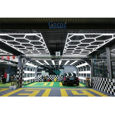 China Fast Shipping Car Shop USA Factory Garage 110V Ceiling Light Best Selling Auto Retailer Hexagon Directly Led Lights for sale