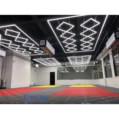 China DIY Assembling Lights High Brightness Linear Colorful Seamless Connection Led Square Shape Lights Garage Detailing Light for sale