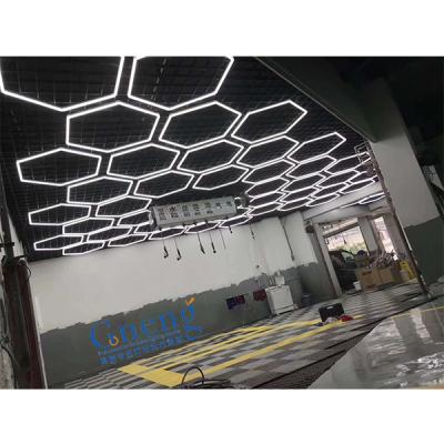 China DIY Assembling Linear Lights Factory High CRI DIY Can Be Customized Work Light Hexagonal Led Detailing Light For Garge for sale