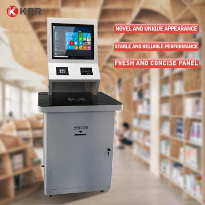 China De ingebouwde Rfid-Kiosk van de de Bibliotheek Multifunctionele Self - service van Lezerscapacitive touch screen Te koop