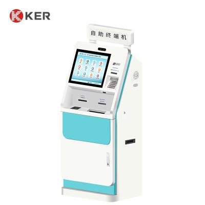 China Quiosco del servicio del uno mismo del hospital del registro de Accepter del efectivo EPSON532 en venta