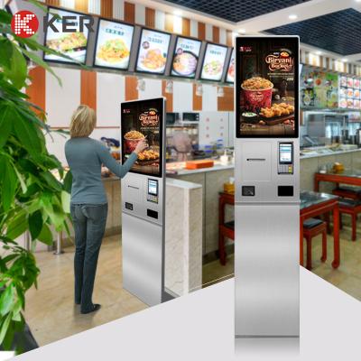 중국 27 inch self service order kiosk terminal restaurant ordering machine 판매용