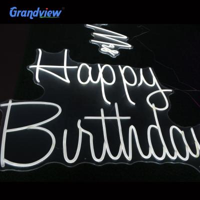 China Outdoor and Indoor Use Guangzhou Customized Color Neon Sign Happy Birthday Neon Sign Letter Light for sale