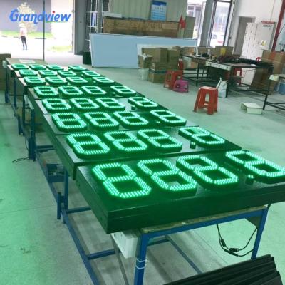 China Waterproof Led Screen Gas Price Gas Price Sign Led Digit Number Module Prices Post Digital Board for sale