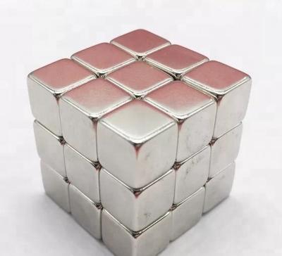 China F10x10x10mm Industrial Neodymium Magic Cube 27pieces Per Box N52 NdFeB Square Magnet Cube Block Magnetic Magnets for sale