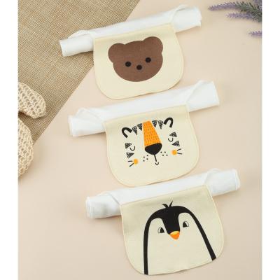 China Factory BPA Cotton Baby Bibs Free Custom Cute Cartoon Animal Nursery Home Waterproof Bib For Baby for sale