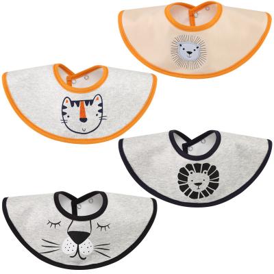 China Factory Supply BPA Cartoon 360 Degree Baby Bibs Waterproof Cute Custom Quick Free Cotton Bibs For Baby for sale