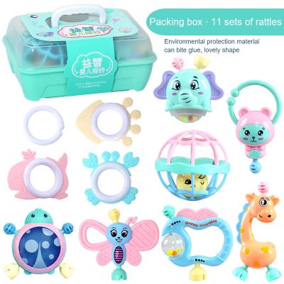 China wholesale 0-36months babies rattle Toy Set Kids Educational Toys baby rattle Teether Toy Suitable for 0-1 years old for sale