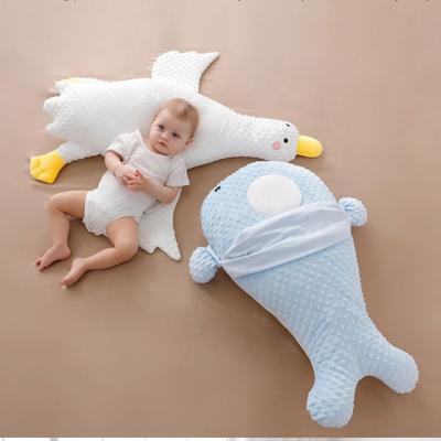 China Durable Breathable Baby Head Pillow Large White Goose Shape Pillows Newborn Lie Down Comfort Baby Pillow Sleeping Artifact for sale