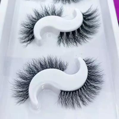 China 25-30 times wholesale best selling individual 18mm 20mm 3d 5d faux mink fur eyelashes thick volume with private label for sale