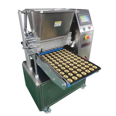 China Innovative Automatic Biscuit Crust Injection Molding Product Size Balance Filling Commercial Two Colors Lucky Cookie Machine for sale