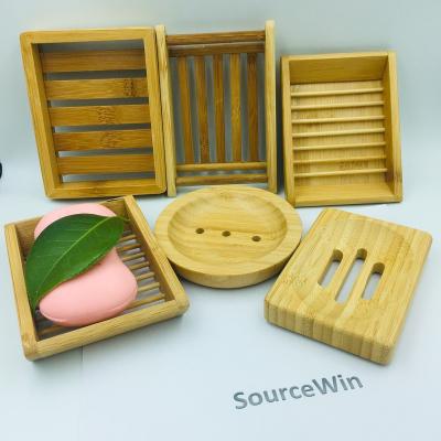 China Tooth Cleaning Eco-Friendly Bamboo Box For Soap Holder Household Use Tool Bathroom Storage Dish Soap Container for sale