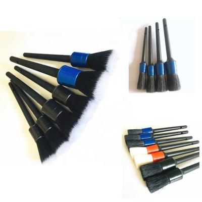 China Rim Wheel Brush Car Detailing Auto Clean Rim Wheel Brush Customized Auto Car Wash Clean Brush For Exteror Interior Leather Trim for sale