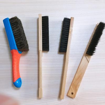 China Round Type High Quality Slim Climbing Brush Premium Boar's Hair Climbing Grip And Bouldering Brushes for sale