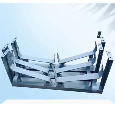 China Hotels Stable Quality Troughing Idlers Frame Material Handling Equipment Parts Conical Down-Centering Idler for sale