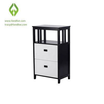 China industrial modern 2-tone design mdf modern console 2 tone colors end table side table furniture new for sale