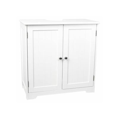 China Manufacturer Luxury White Panel Bathroom Sink Storage Cabinet Vanity for sale